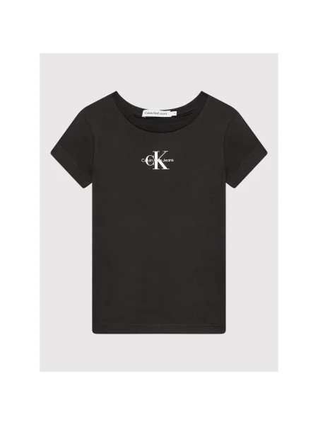 Calvin Klein Jeans Póló Micro Monogram Slim Fit fekete
