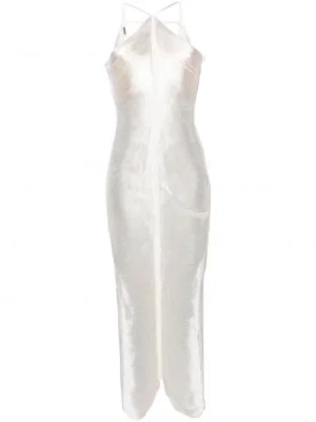 Rochie Cult Gaia cu gât halter alb