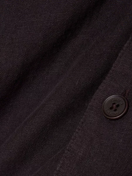 Лляна Сорочка повсякденна Lacoste коричневий