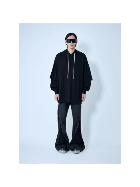 Bluza z kapturem Rick Owens czarna
