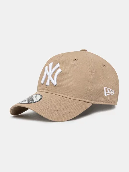Czapka z daszkiem New Era beżowa