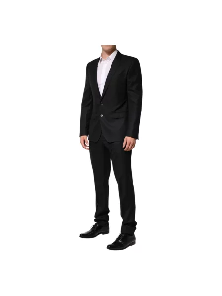 Garnitur Dolce And Gabbana wełniany czarny