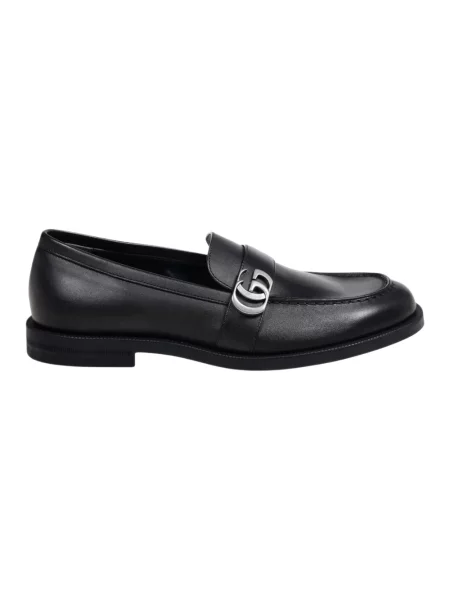 Półbuty Gucci skórzane czarne