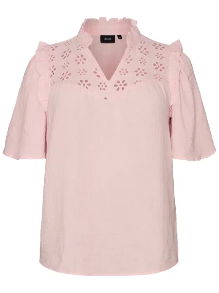 Zizzi Bluză Vivu pastel roz