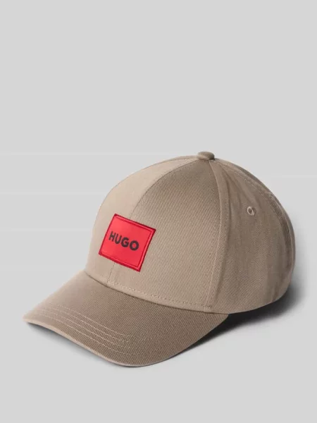 Czapka z daszkiem ze splotu twill z bawełny model MEN-X Hugo beżowa