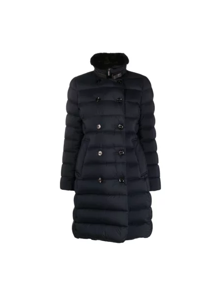 Pikowany płaszcz Moorer niebieski