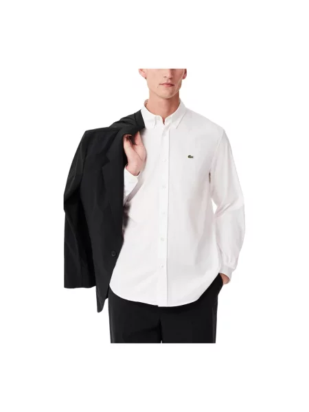 Koszula Lacoste z długim rękawem z logo biała