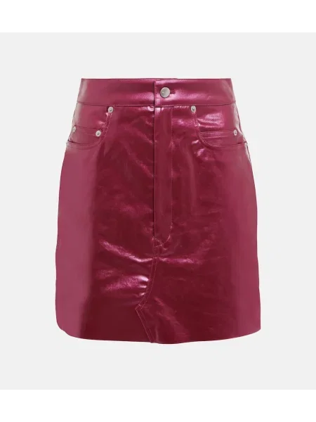 Fustă din denim Rick Owens roz