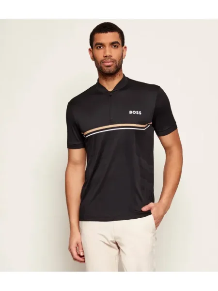BOSS GREEN Tricou PL_TOC Spin negru