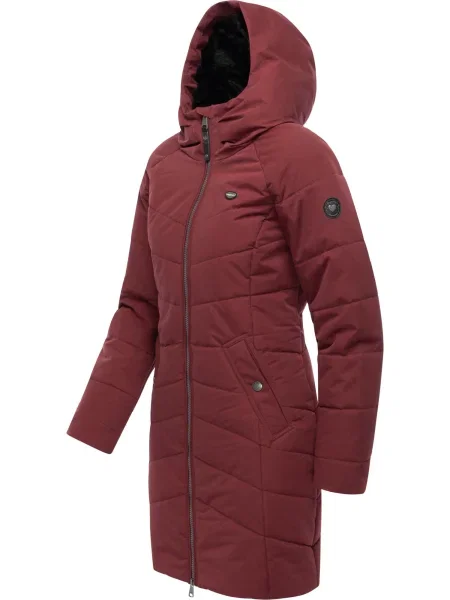 Ragwear Zimski plašč Noita vinsko rdeča