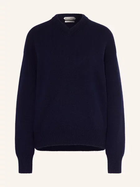 Jw Anderson Kašmírový Svetr tmavě modrá