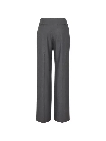 Pantaloni Sonia Carrasco de lână cu cordon gri