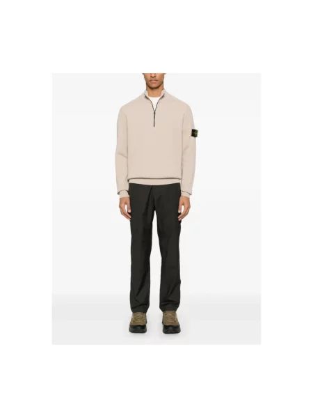 Spodnie cargo Stone Island casual z kamieniami czarne