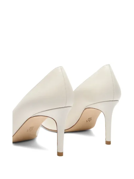 Pantofi cu toc Stuart Weitzman din piele alb