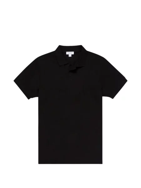 Scurt tricou polo Sunspel negru