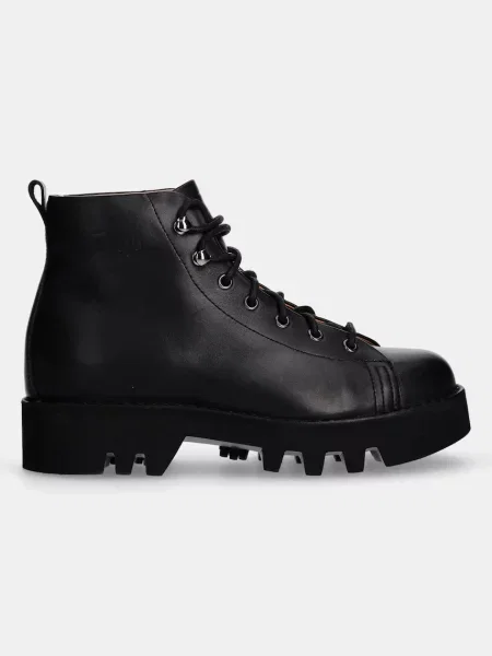 Кожаные ботинки Fracap черные