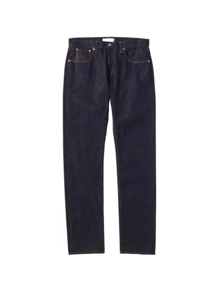Jeansy Japan Blue Jeans z logo niebieskie