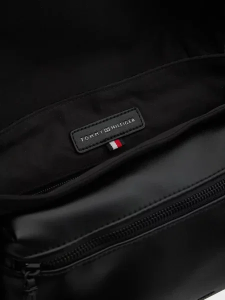 Жакардова сумка Tommy Hilfiger з принтом чорна