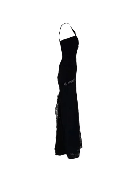 Rochie maxi Roland Mouret din dantelă negru