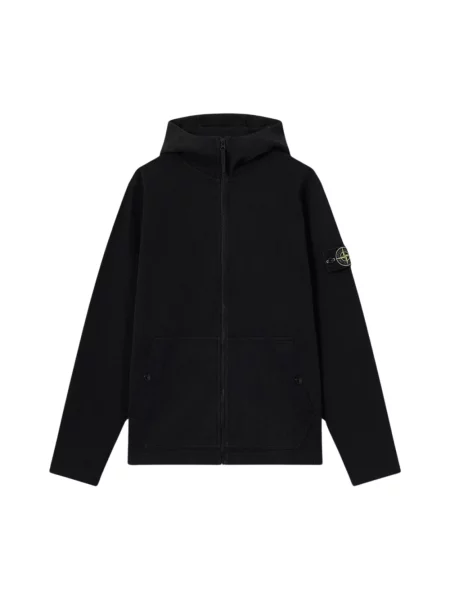 Bluza z kapturem Stone Island z kapturem z kamieniami czarna