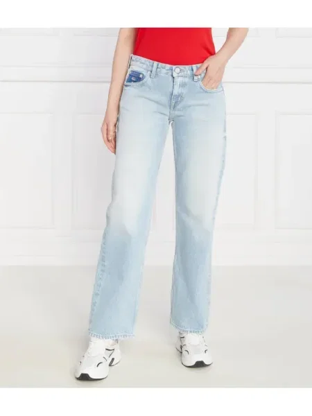 Tommy Jeans Blugi SOPHIE LR STR | Straight fit | low rise albastru