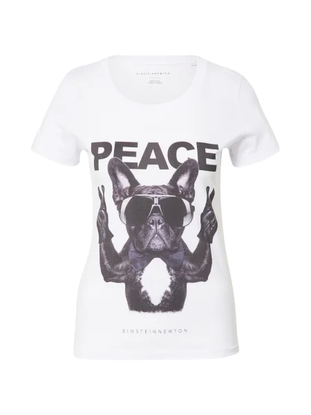 EINSTEIN & NEWTON Tricou Frenchie / negru alb
