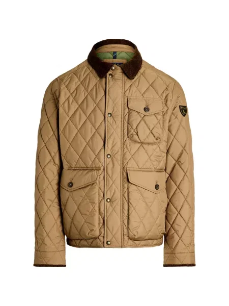 Krótka czapka z daszkiem Polo Ralph Lauren w jodełkę jednorzędowa niebieska