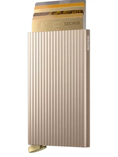 Secrid kártyatartó FLUTED bézs