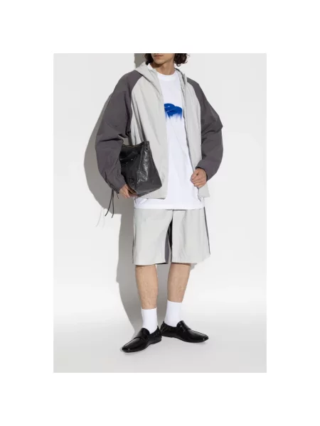 Kurtka Balenciaga z logo szara