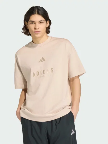 Футболка adidas бежевий
