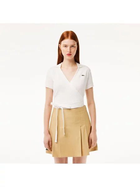 Поло Lacoste белое
