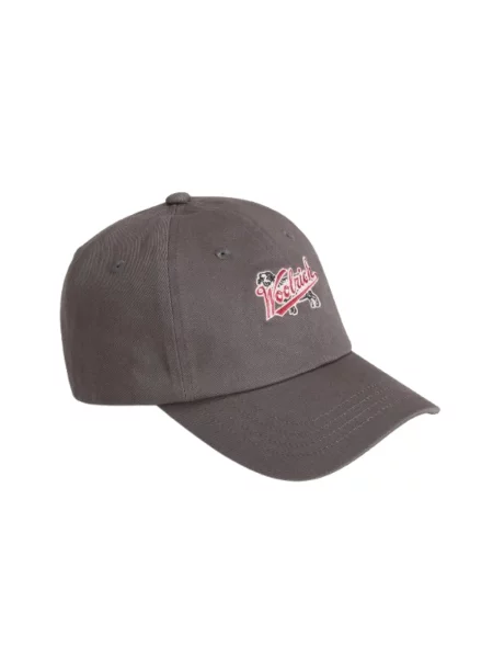 Czapka z daszkiem Woolrich z logo szara