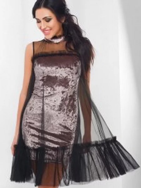 Платье мини Carica розовое