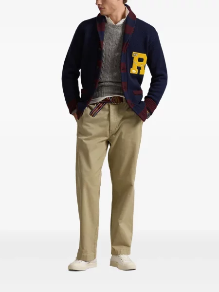Șosete Polo Ralph Lauren de in cu dungi cu autograf negru