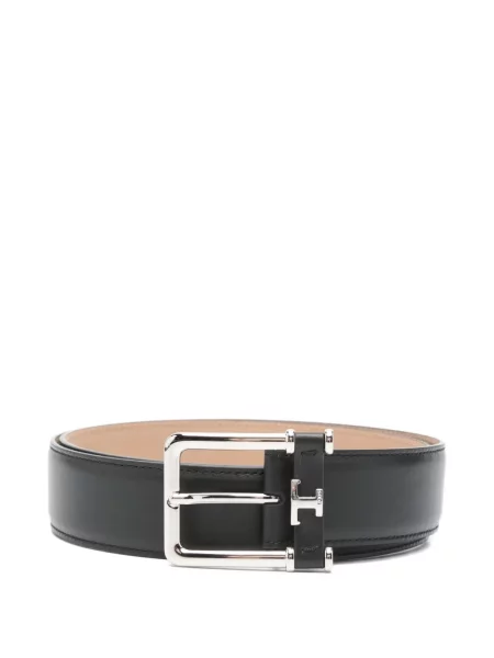 Curea Tod's din piele cu autograf negru