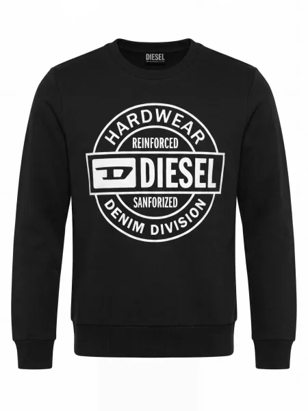 DIESEL Pulover S-GIR negru