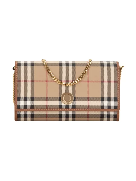 Portfel Burberry z klapami beżowy