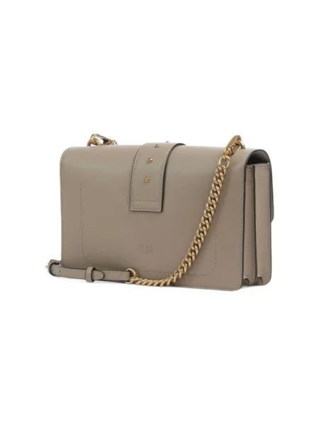Klasická crossbody kabelka Pinko béžová