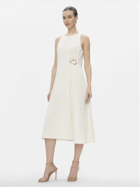 Marella Rochie cocktail Battage Écru