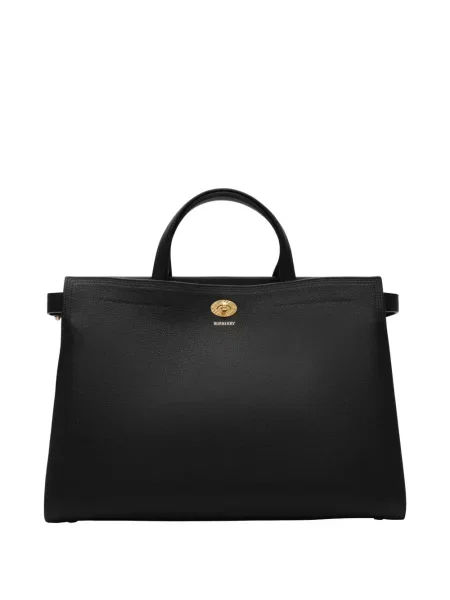 Καρό τσάντα shopper Burberry μαύρο