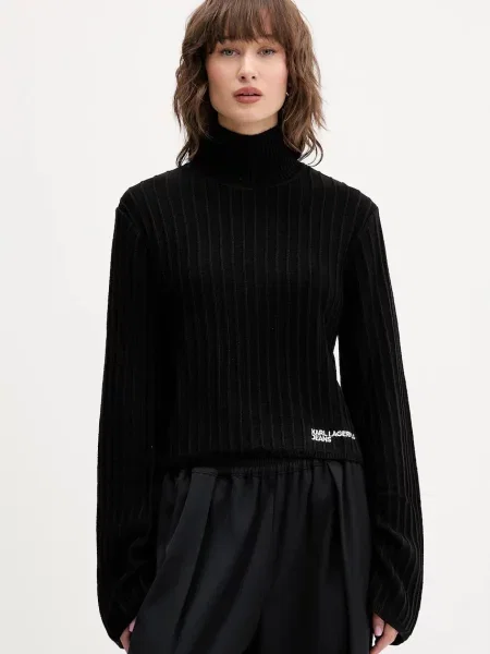 Pulover Karl Lagerfeld Jeans negru