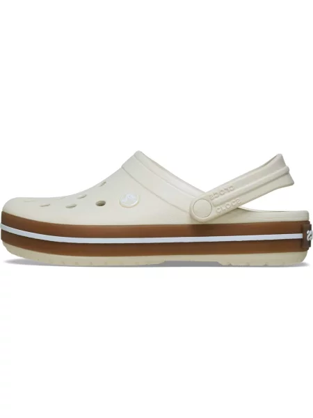 Crocs Šľapky béžová biela