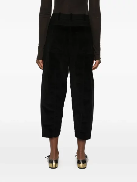 Pantaloni Masnada de catifea cord negru