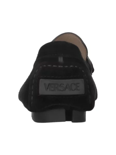 Półbuty Versace Medusa zamszowe czarne