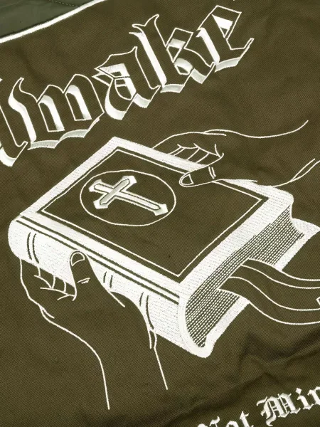 Geacă bomber Awake Ny cu broderie verde