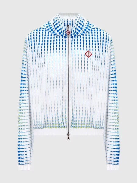 Ветровка Casablanca в горошек белая