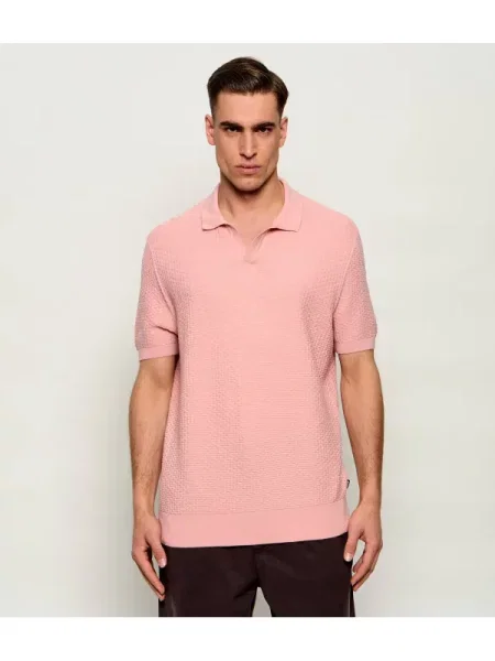 Tricou polo Boss Black negru