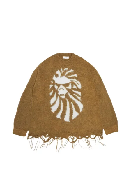 Pulover Bape Black *a Bathing Ape® zdrențuiți negru