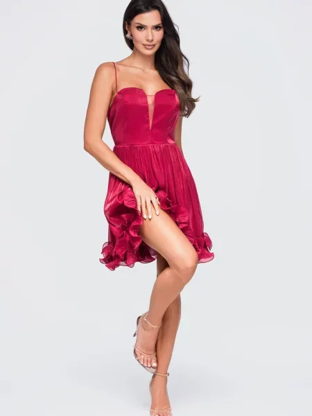 Rochie mini Edoti cu volane