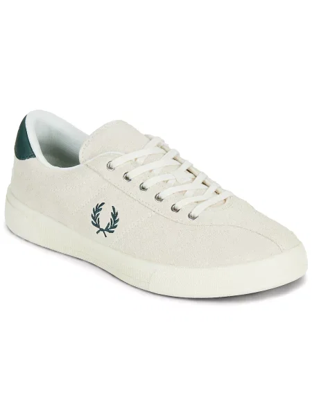 Pantofi Fred Perry din piele de căprioară tenis bej